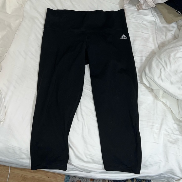 Adidas climalite cropped leggings sz L - Picture 2 of 4